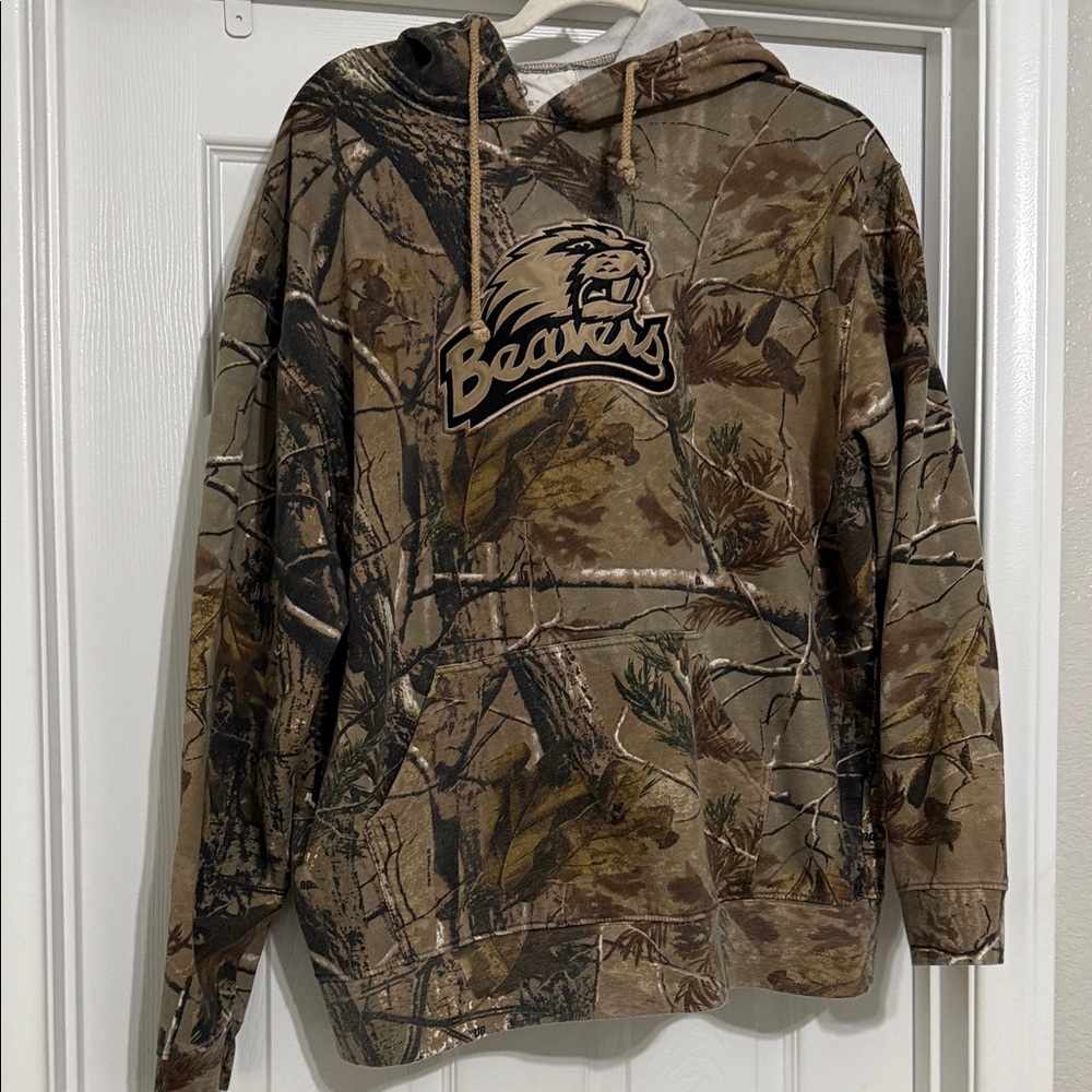 The Game Camouflage Hoodie with Beavers Logo